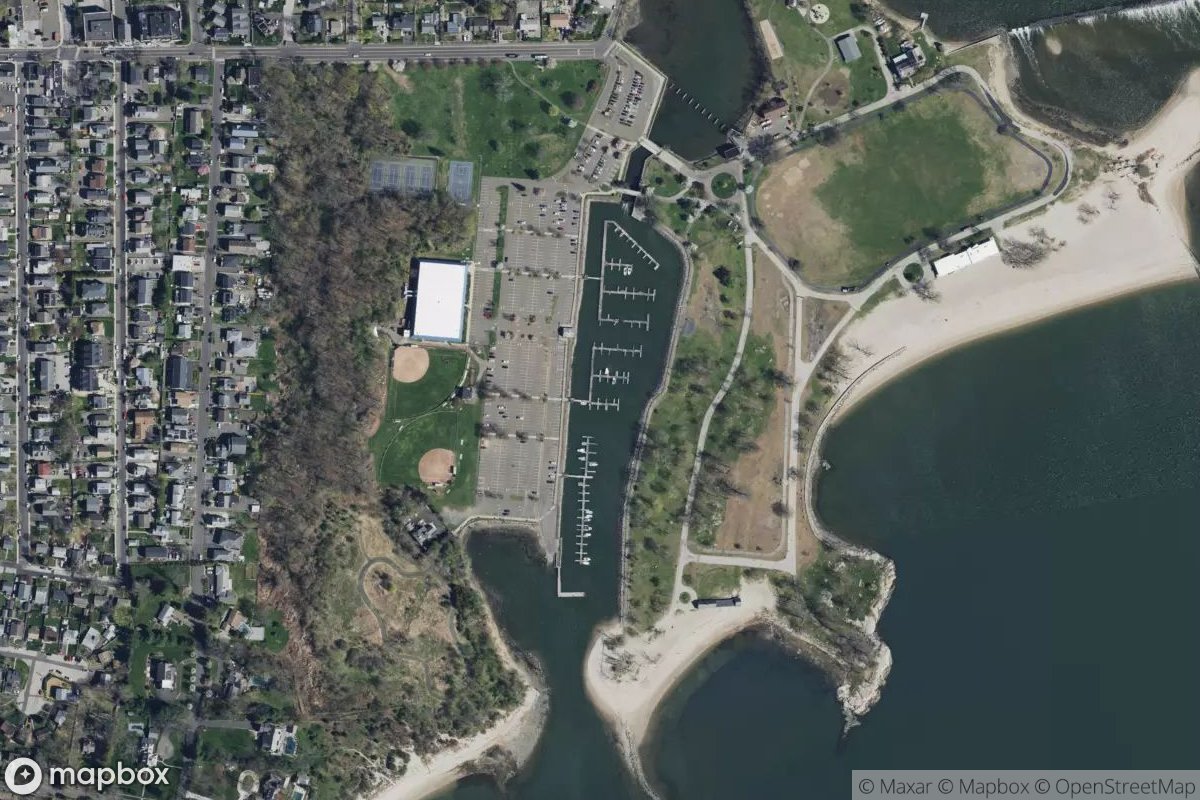 Satellite view of Cove Island Marina