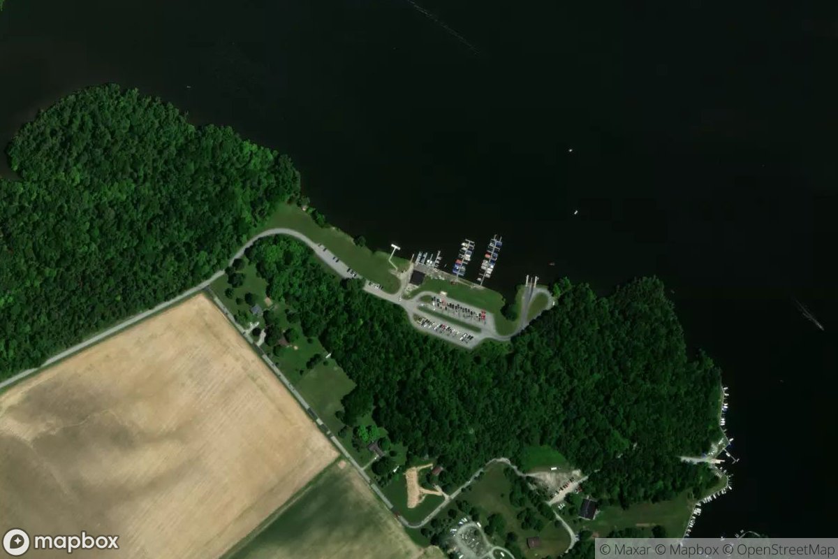 Satellite view of Cowan Lake Marina