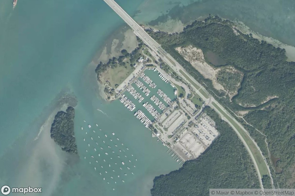 Satellite view of Crandon Marina