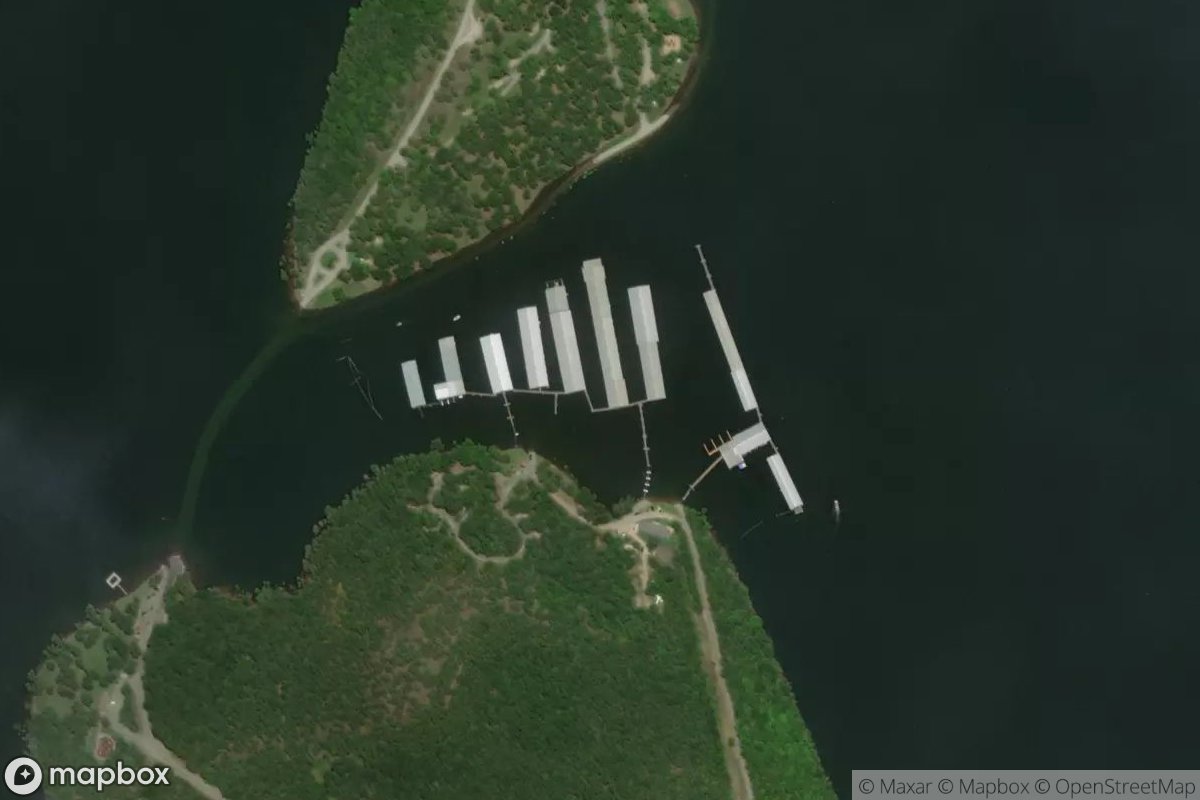 Satellite view of Cranfield Marina