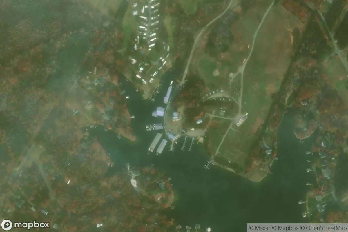 Satellite view of Crazy Horse Marina