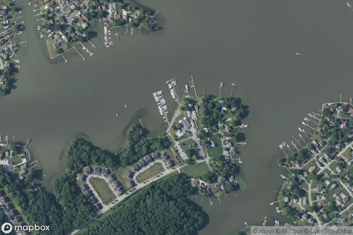 Satellite view of Crescent Yacht Club