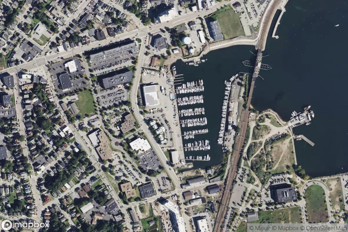 Satellite view of Crocker's Boatyard