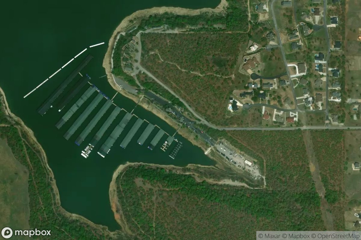 Satellite view of Cross Timbers Marina & Ship Shop