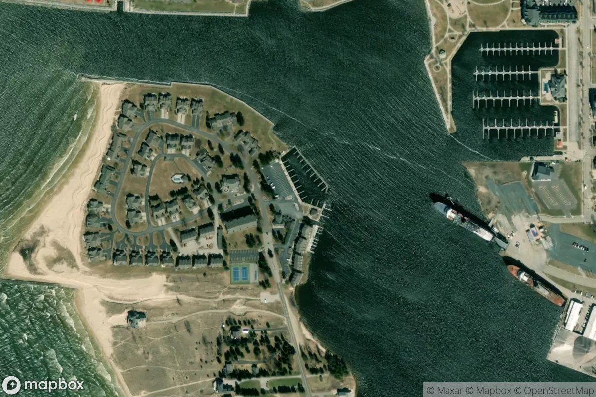 Satellite view of Crosswinds Marina