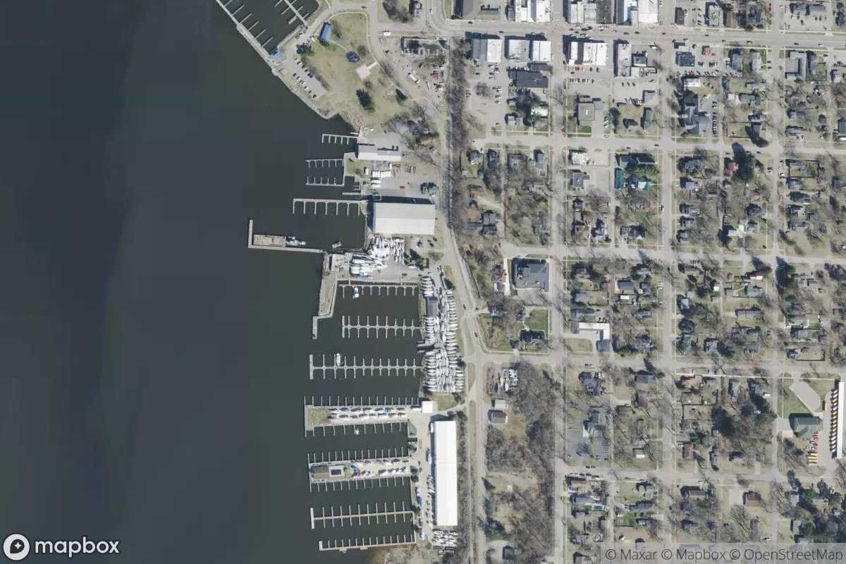 Satellite view of Crosswinds Marine Service