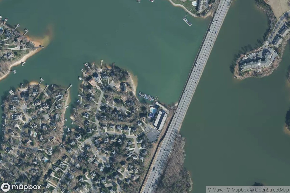 Satellite view of Crown Harbor Owner's Boat Slips