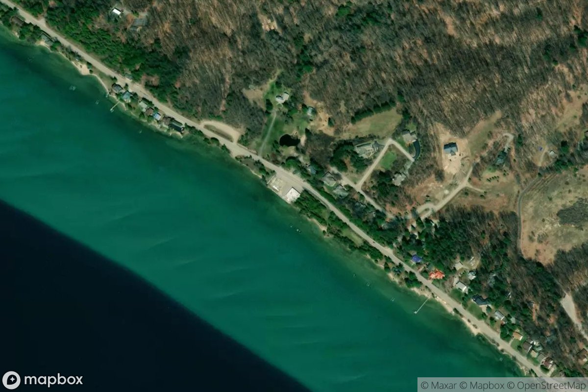 Satellite view of Crystal Lake Marina