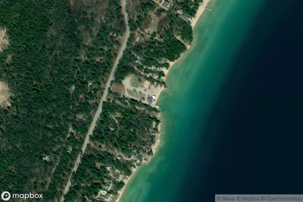 Satellite view of Crystal Lake Yacht Club