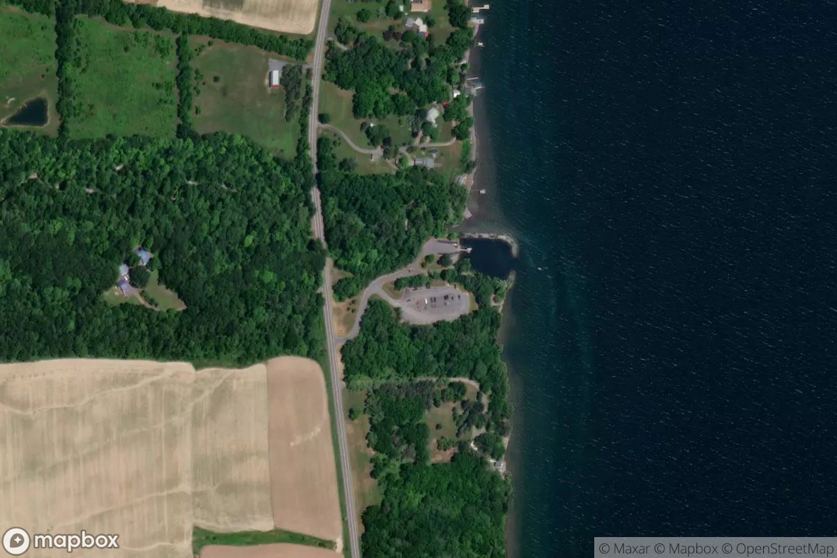 Satellite view of Deans Cove Boat Launch