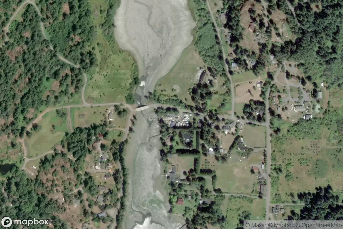Satellite view of Deer Harbor Boatworks