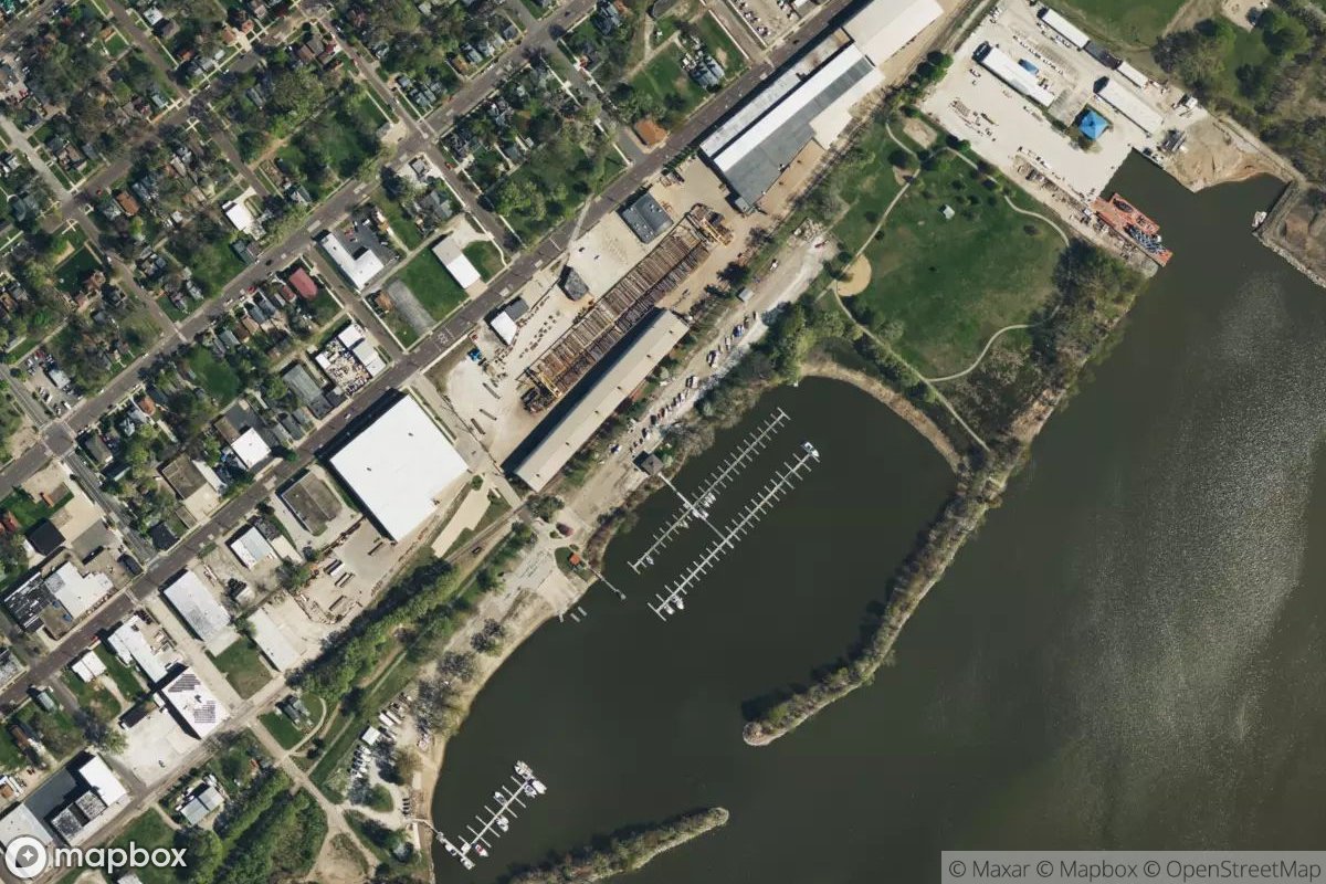 Satellite view of Detweiller Marina