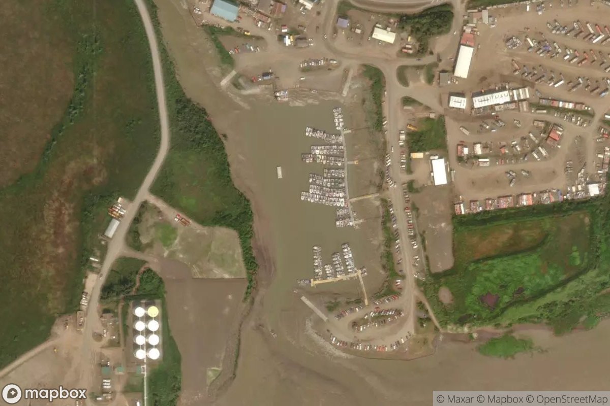 Satellite view of Dillingham Small Boat Harbor
