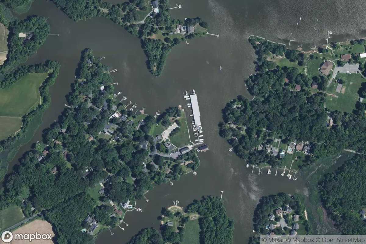 Satellite view of DiMillo's on the Chesapeake West Marina