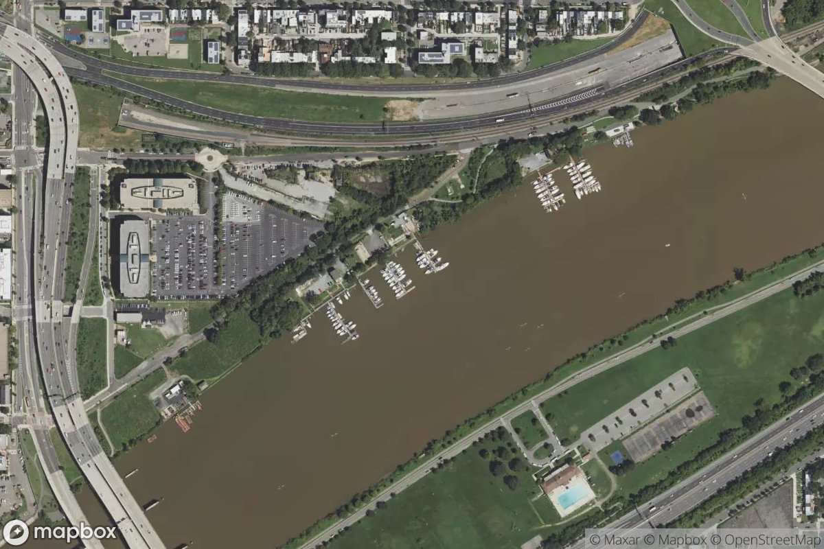 Satellite view of District Yacht Club