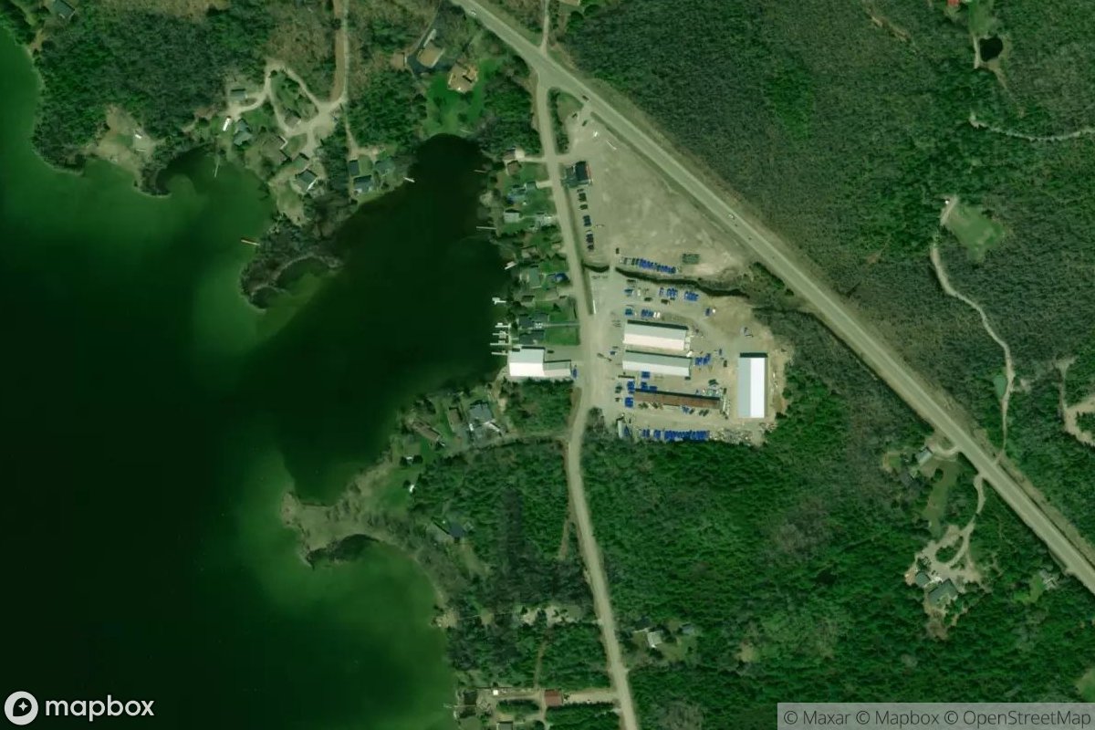 Satellite view of Dodge Marine & Storage
