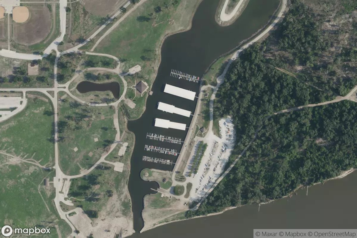 Satellite view of Dodge Park Marina