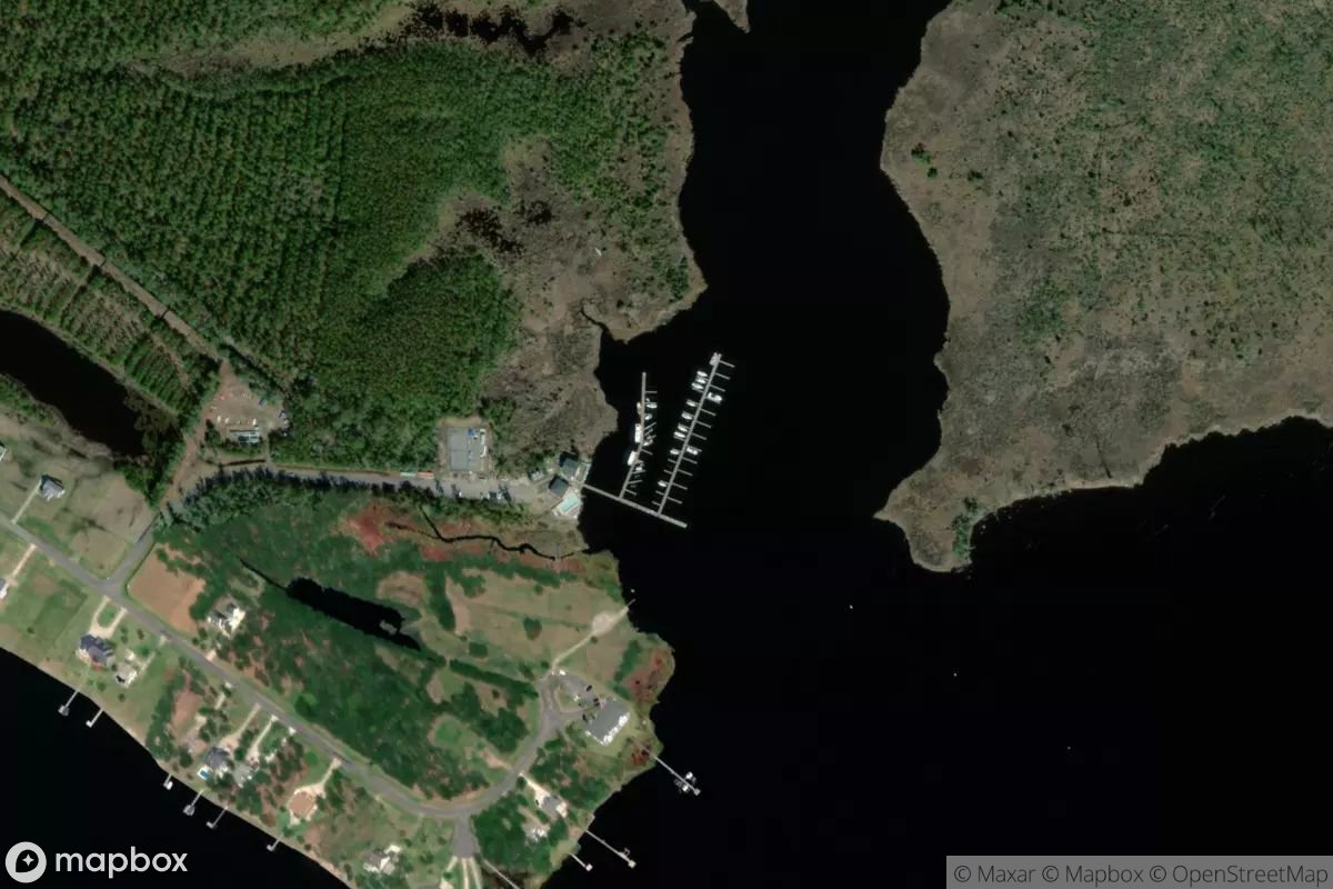 Satellite view of Dowry Creek Marina