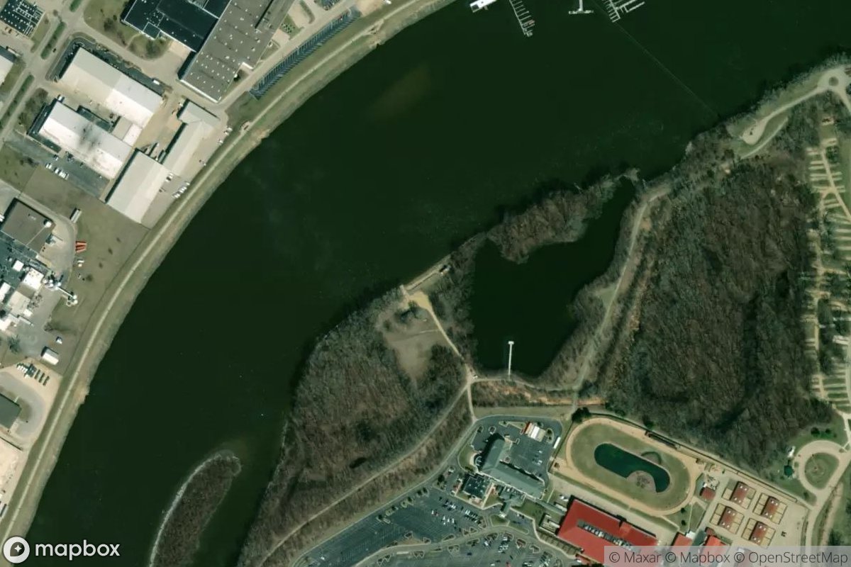 Satellite view of Dubuque Water Sports Club