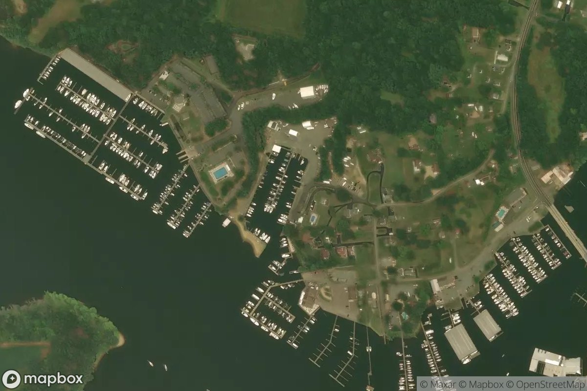 Satellite view of Duffy Creek Marina