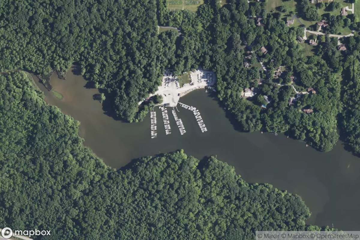Satellite view of Eagle Creek Sailing Club
