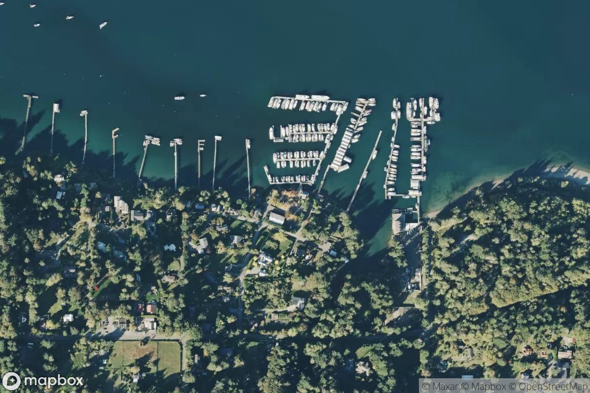 Satellite view of Eagle Harbor Marina