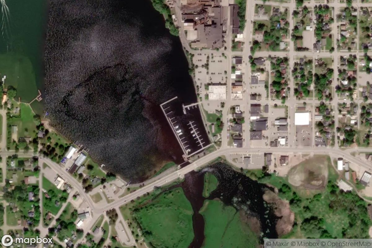 Satellite view of East Jordan City Marina