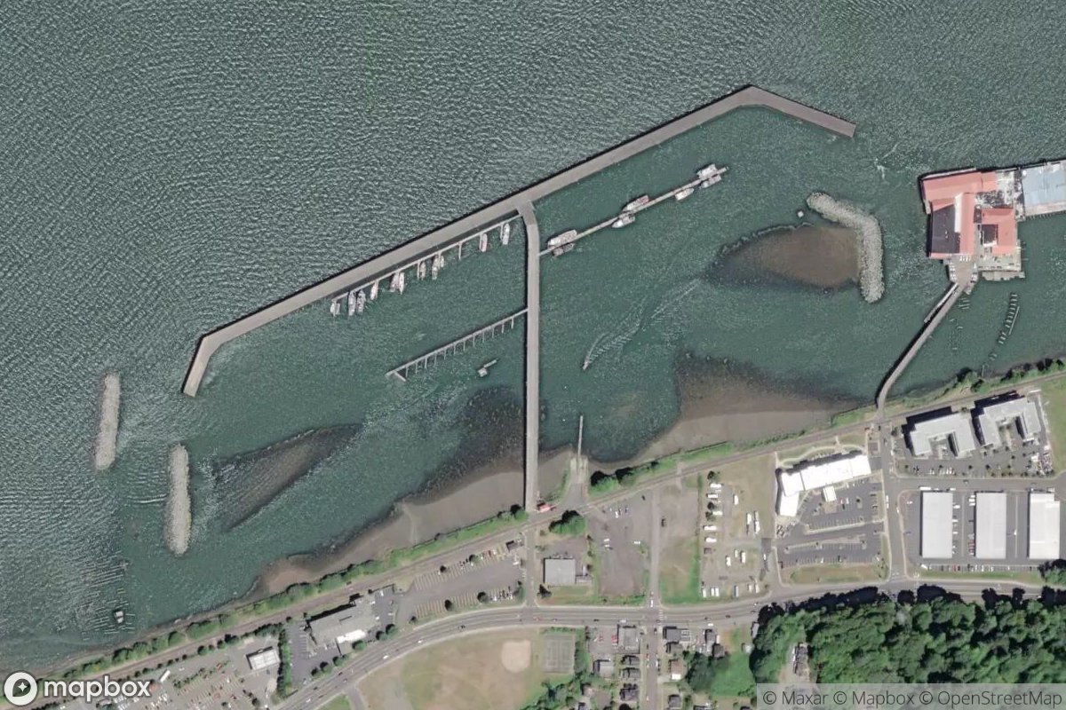 Satellite view of East Mooring Basin