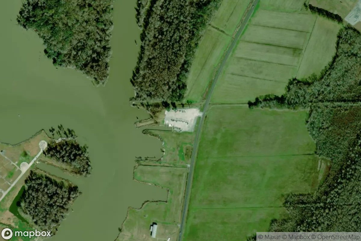 Satellite view of EC 'Bob' Thibodaux Memorial Boat Launch