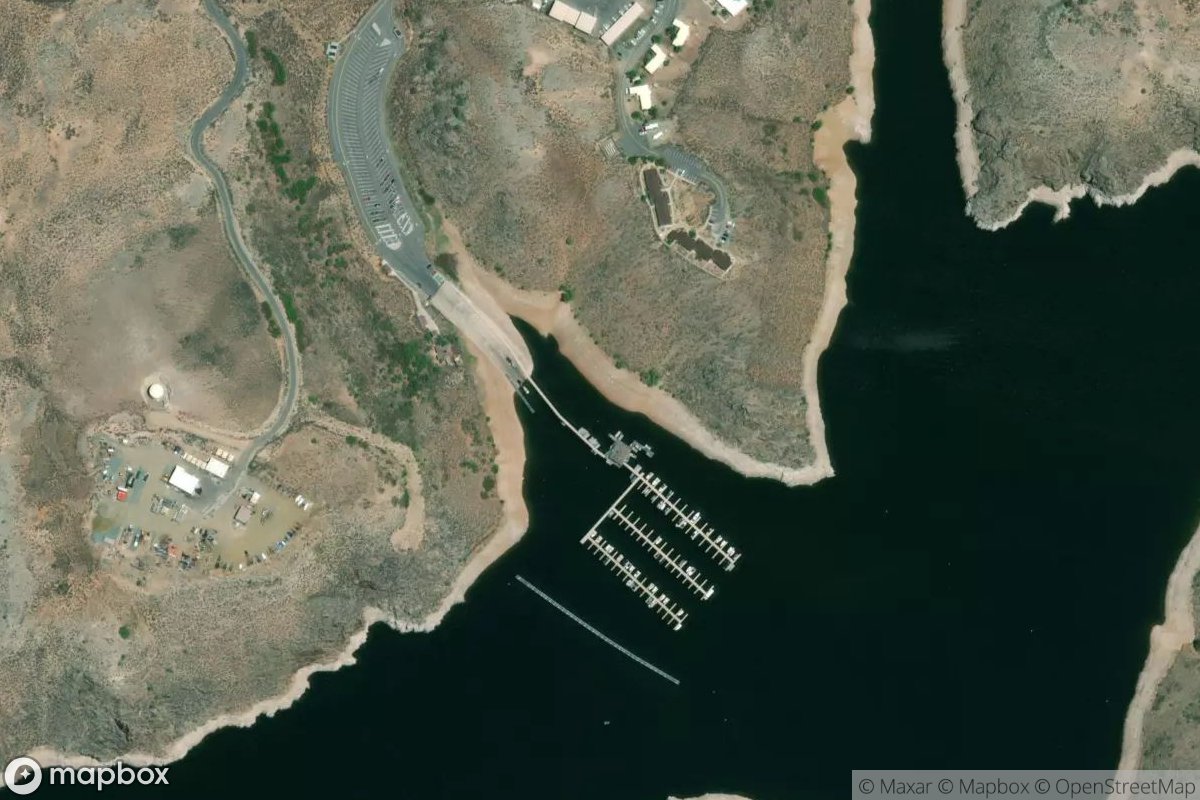 Satellite view of Elk Creek Marina