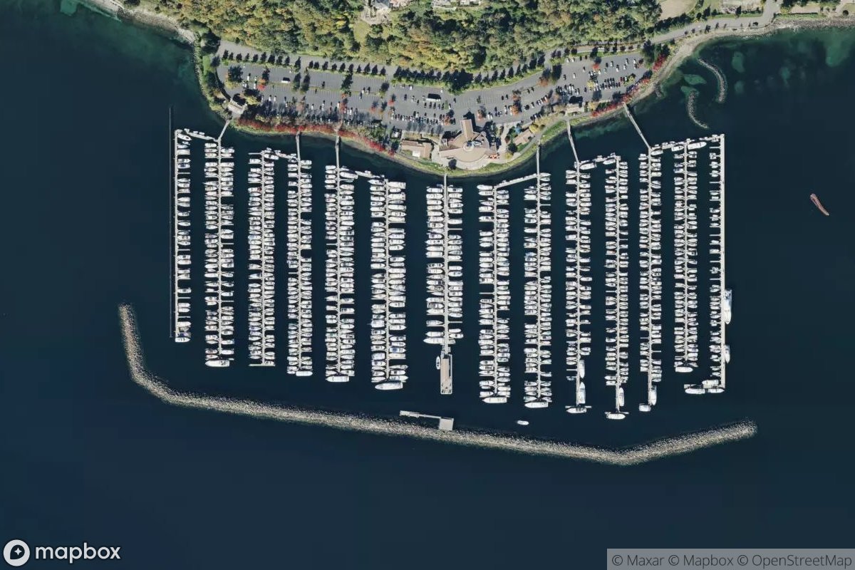 Satellite view of Elliott Bay Marina