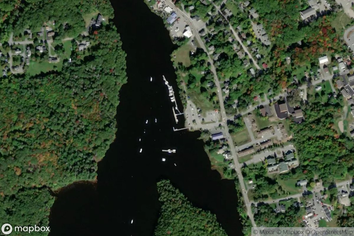Satellite view of Ellsworth Waterfront Marina