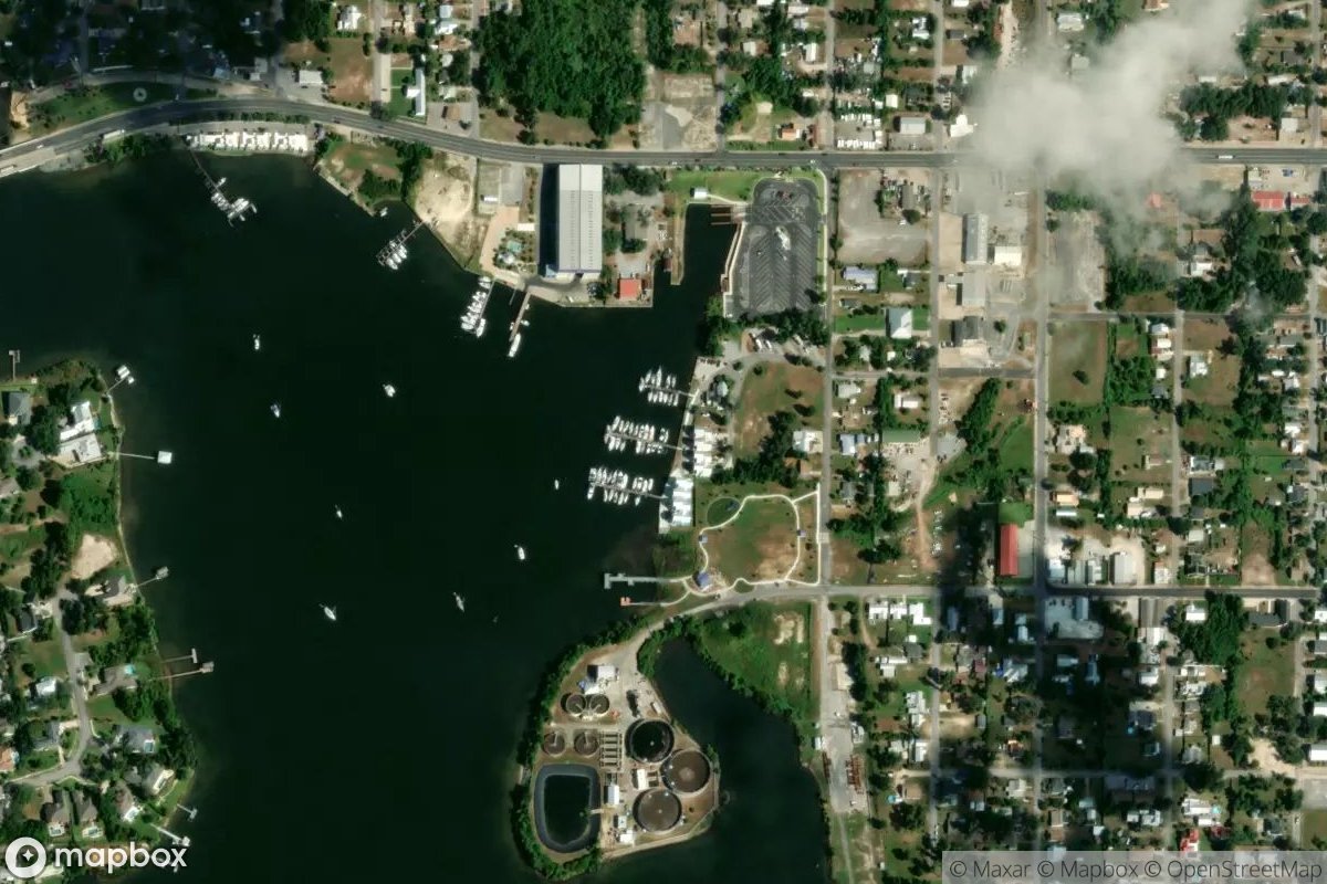 Satellite view of Emerald Harbor Marina