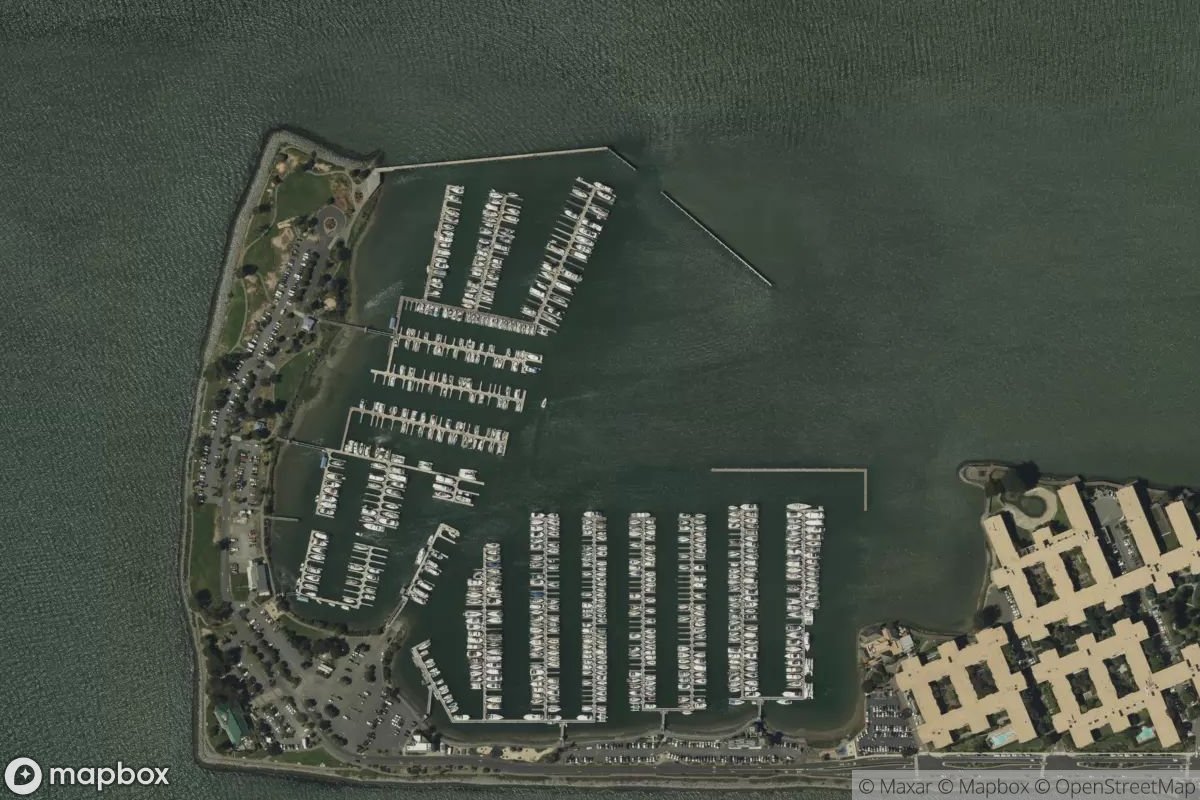 Satellite view of Emeryville Marina
