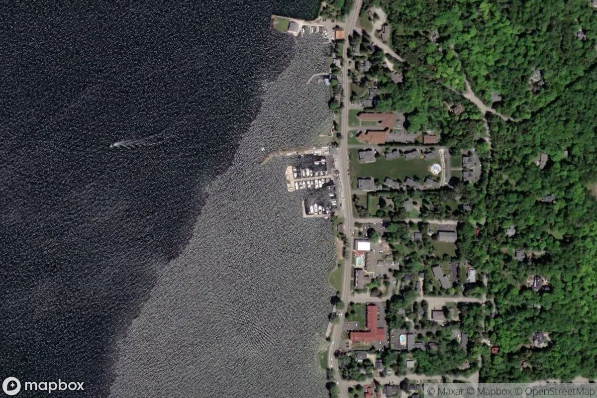 Satellite view of Ephraim Yacht Club