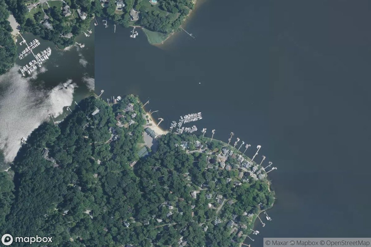 Satellite view of Epping Forest Community Marina