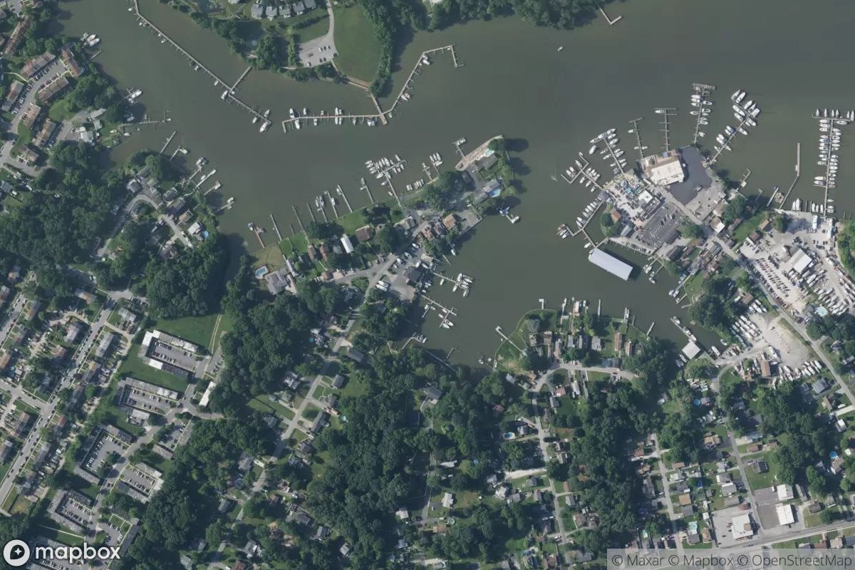 Satellite view of Essex Marina