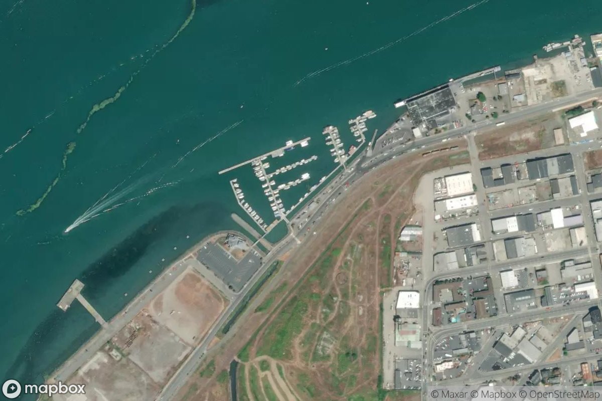 Satellite view of Eureka Public Marina