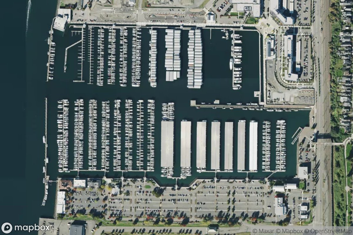 Satellite view of Everett Marina