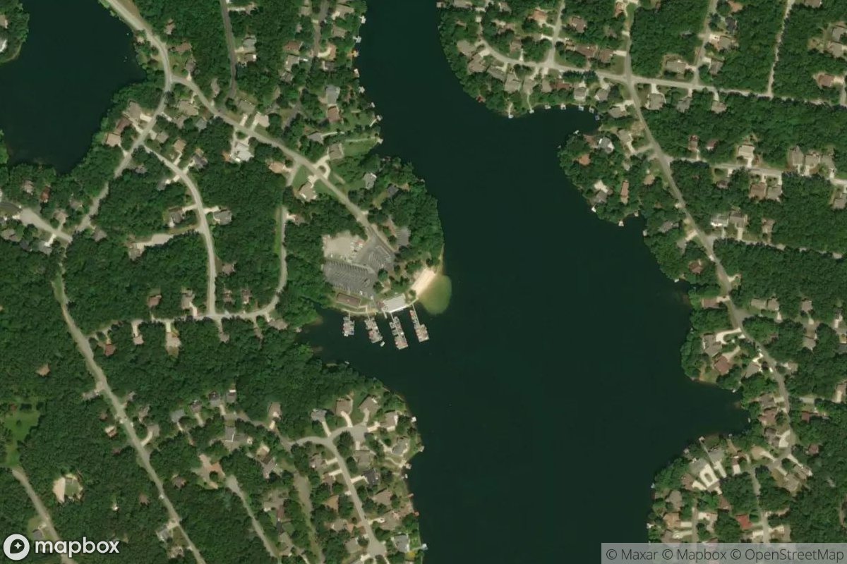 Satellite view of Fairfield Glade Marina