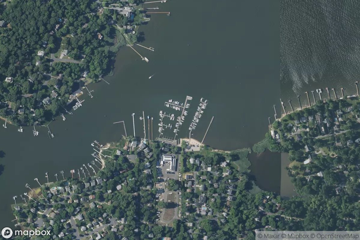 Satellite view of Fairwinds Marina