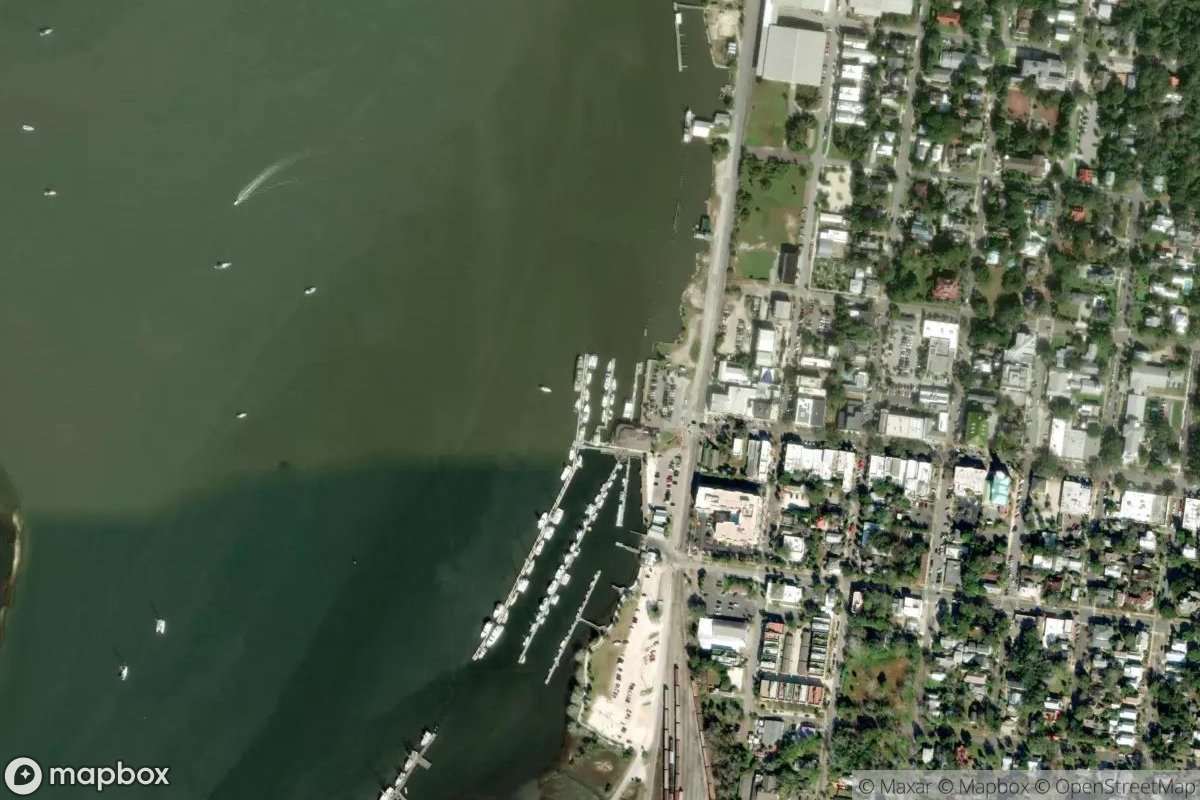 Satellite view of Fernandina Harbor Marina
