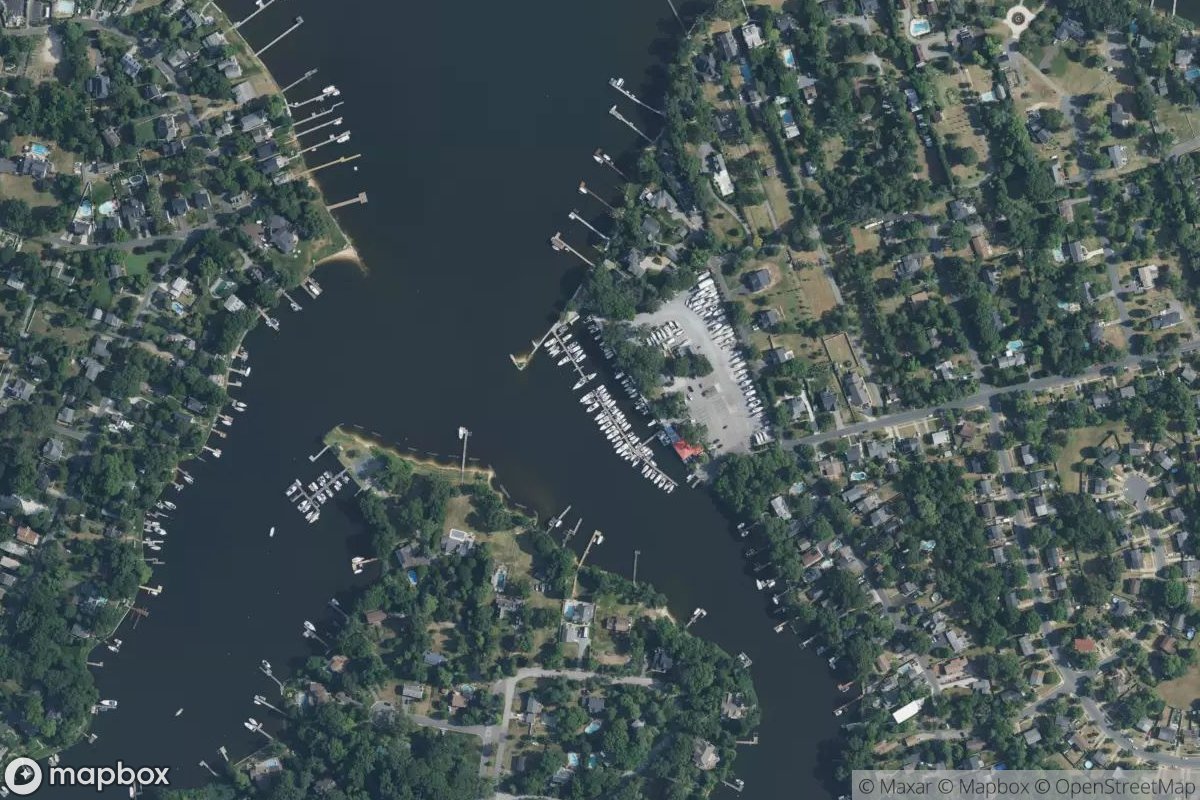 Satellite view of Ferry Point Yacht Club