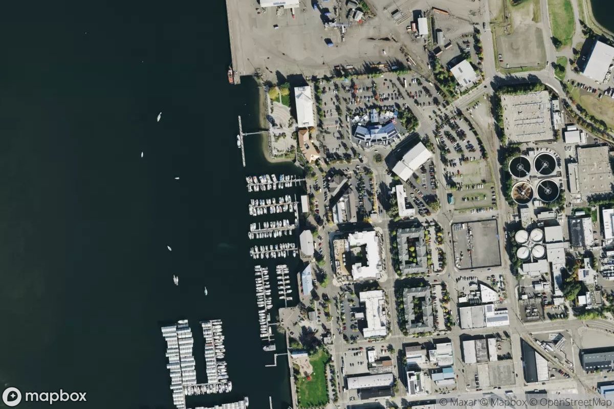Satellite view of Fiddlehead Marina