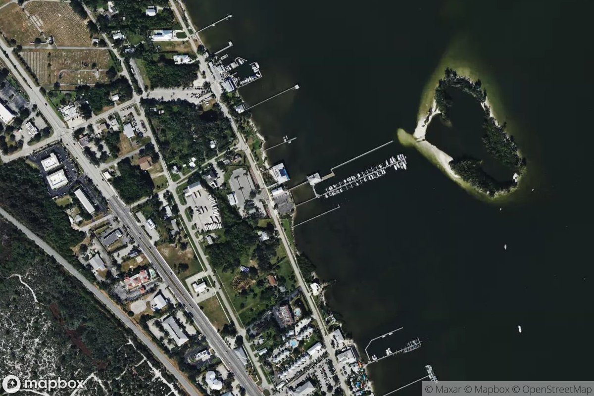 Satellite view of Fins Marina