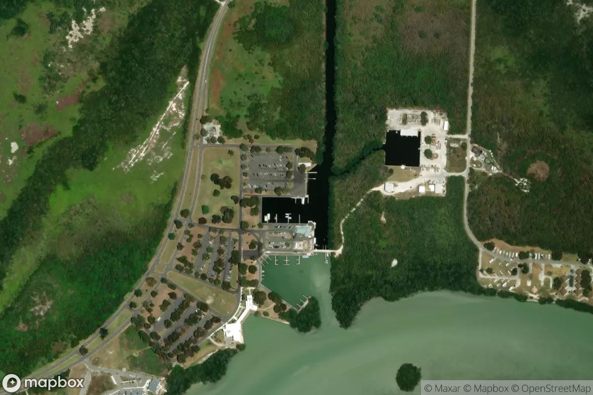 Satellite view of Flamingo Marina