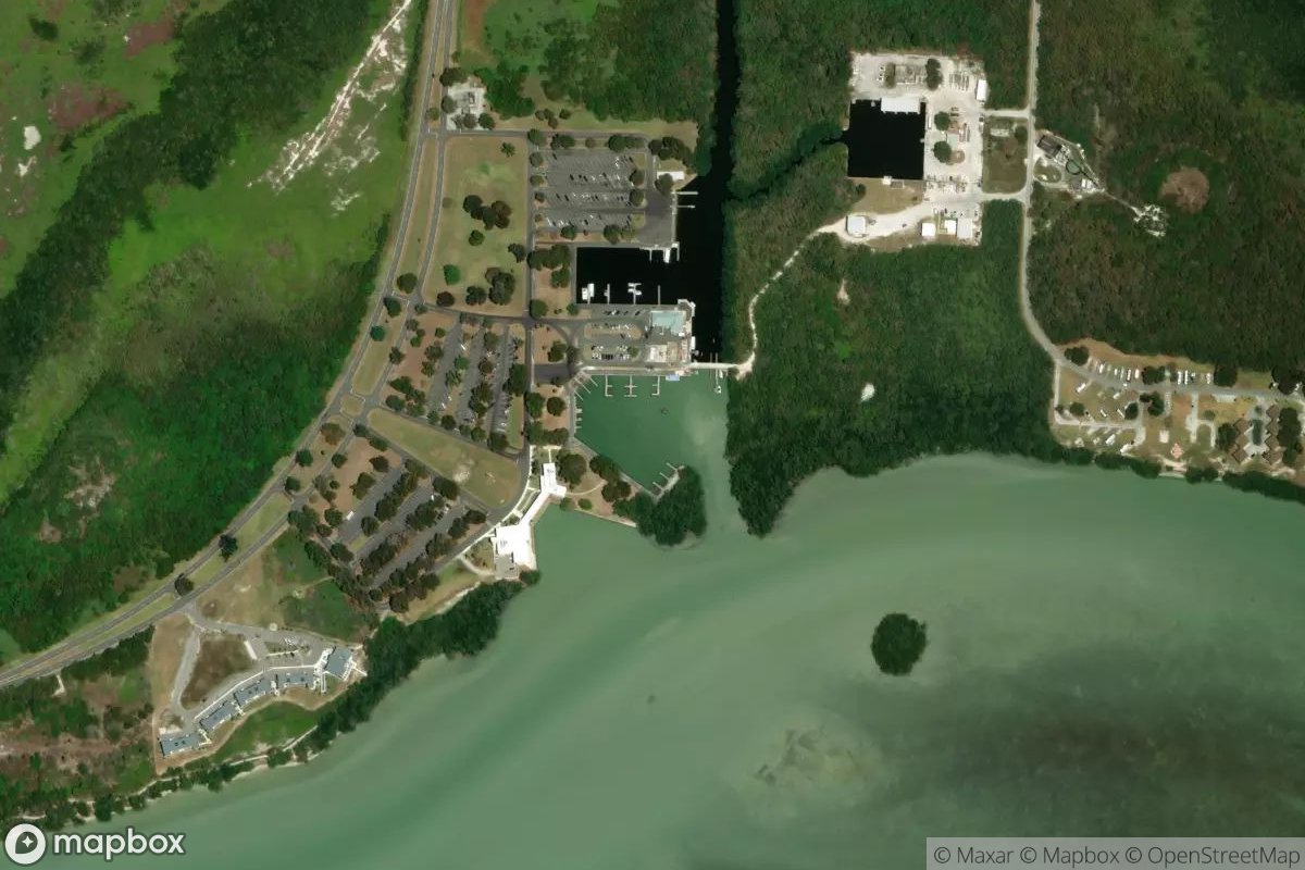 Satellite view of Florida Bay Marina