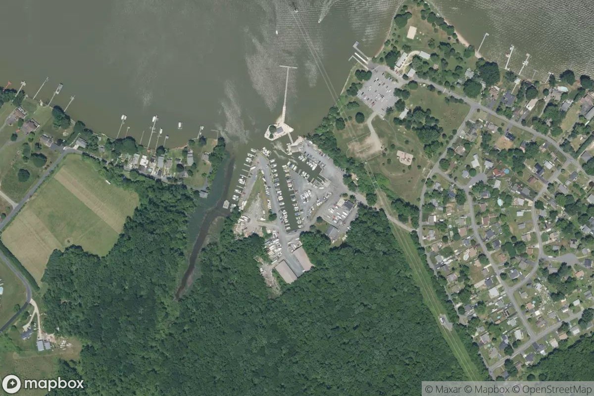 Satellite view of Flying Point Marina