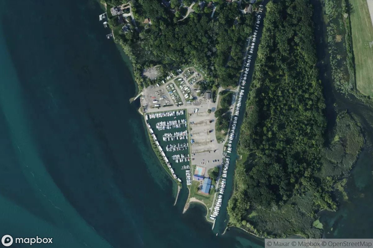 Satellite view of Ford Yacht Club