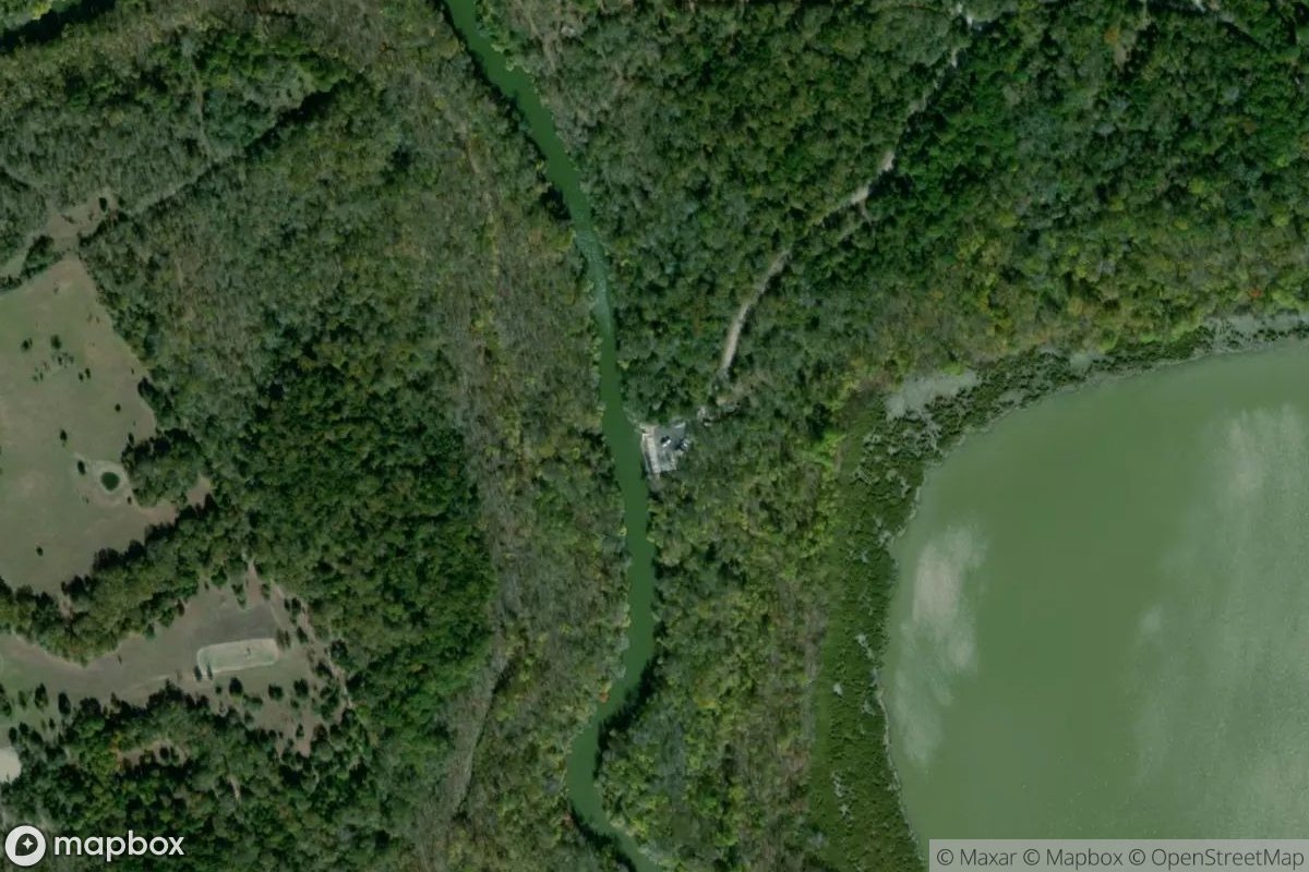 Satellite view of Fort Parker State Park Boat Launch